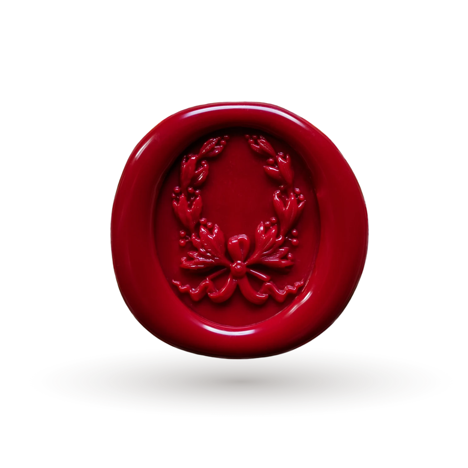 Elegant Rosewood Wreath Wax Seal