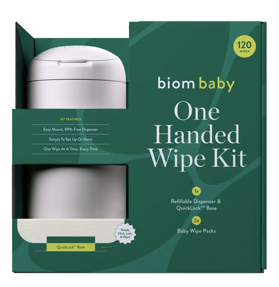 Biom Baby One-Handed Wipe Kit