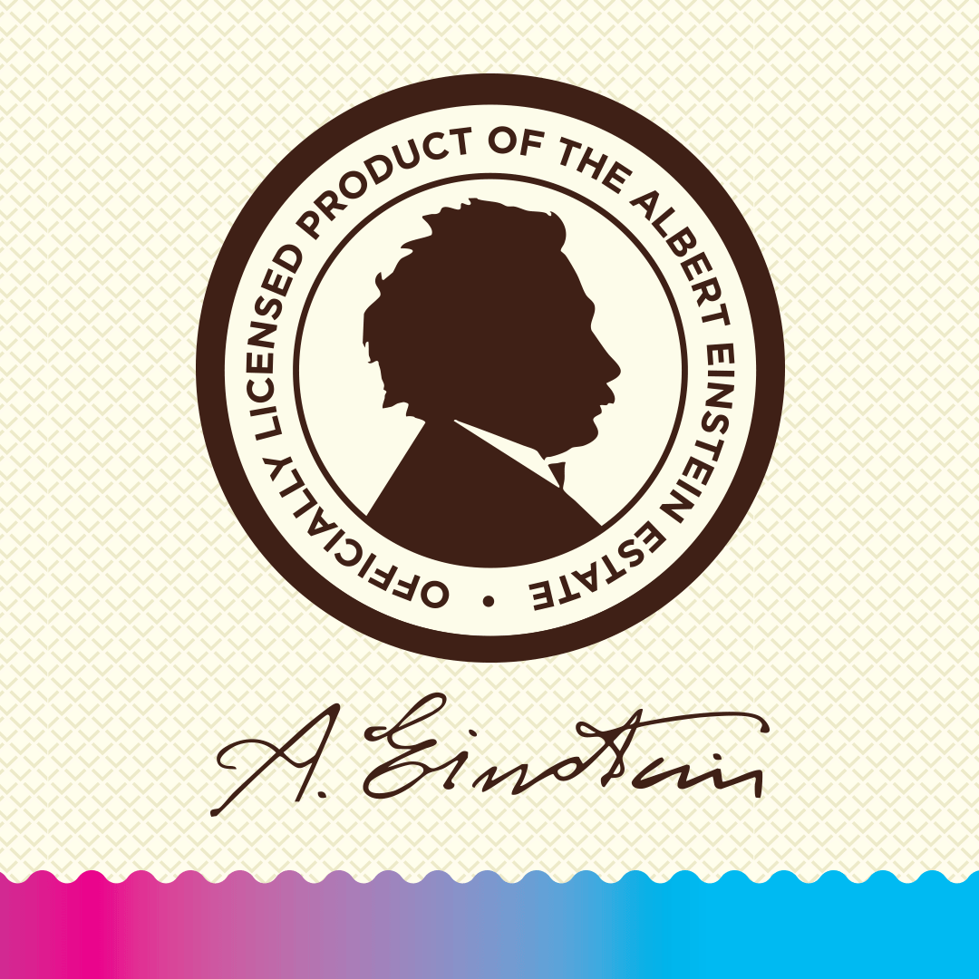 Officially Licensed Product of Albert Einstein Est