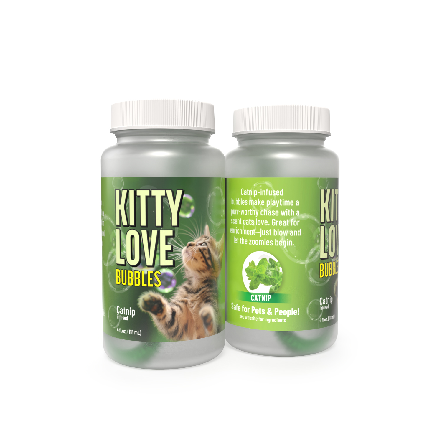 Kitty Love® Bubbles- 2 Pack (Catnip-infused)
