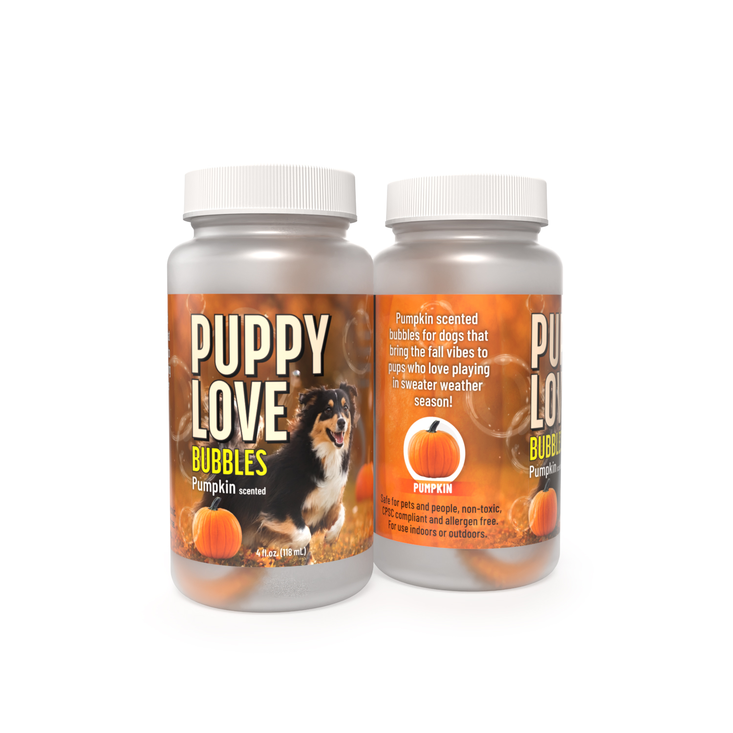 Puppy Love® Bubbles- 2 pack (Pumpkin Scent)