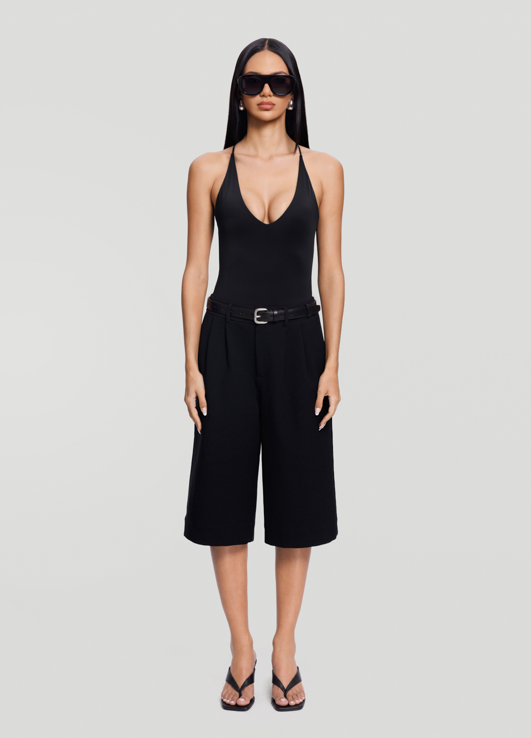 Low-Rise Bermuda Shorts