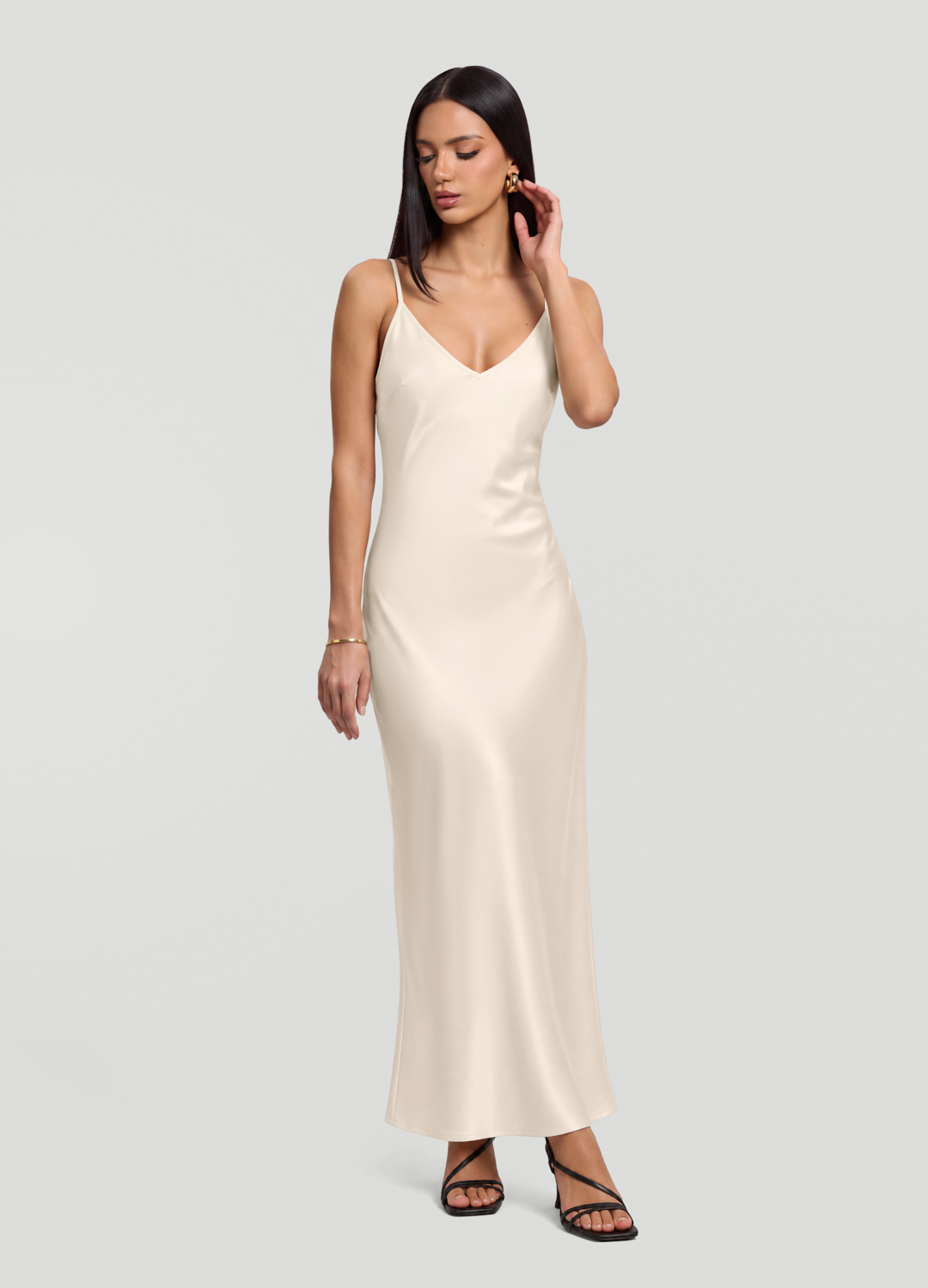 Satin Slip Maxi Dress
