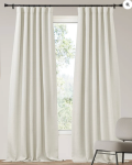 TheHues Zoe 4 Layers Linen Look Heavyweight Soundproof Thermal 100% Blackout Custom Curtain