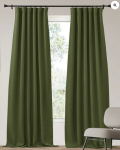 TheHues Zoe 4 Layers Linen Look Heavyweight Soundproof Thermal 100% Blackout Custom Curtain