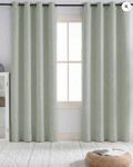 TheHues Sally 4 Layers 100% Blackout Soundproof Linen Blend Custom Curtain