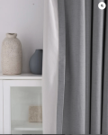 TheHues Sally 4 Layers 100% Blackout Soundproof Linen Blend Custom Curtain