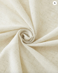 TheHues Noah Linen Look Lightweight Waterproof Custom Outdoor Curtain