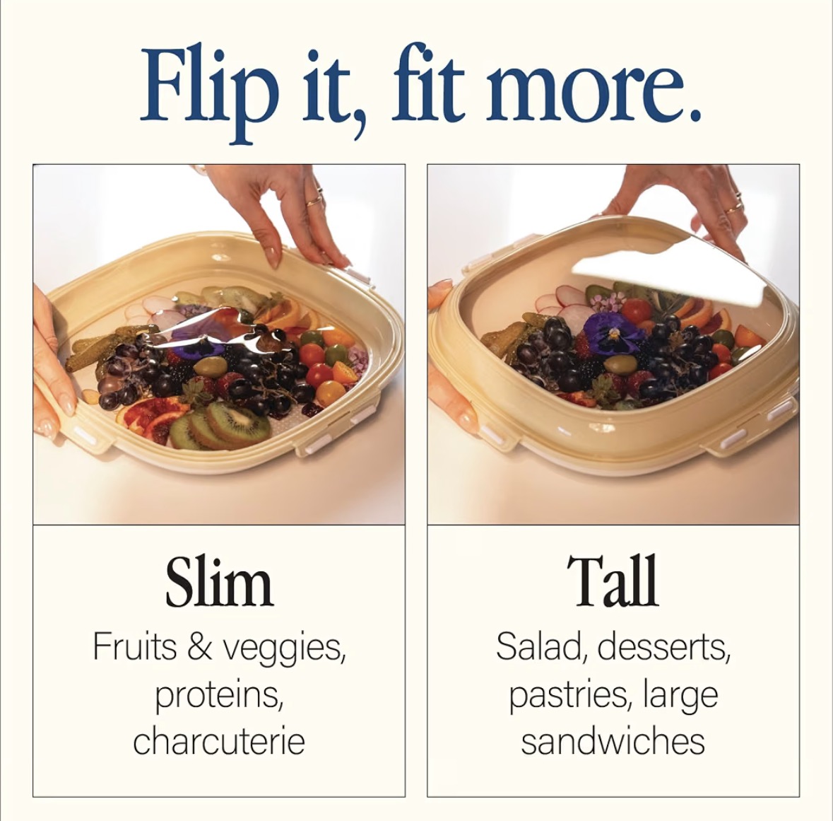Reversible Stretch Lid