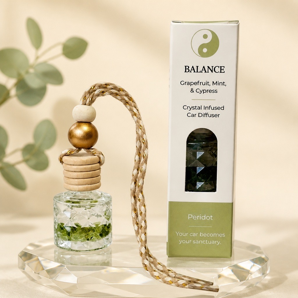 Crystal Infused Car Diffuser (Refillable)
