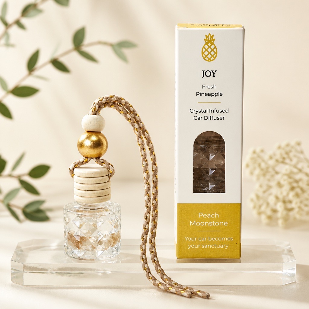 Crystal Infused Car Diffuser (Refillable)