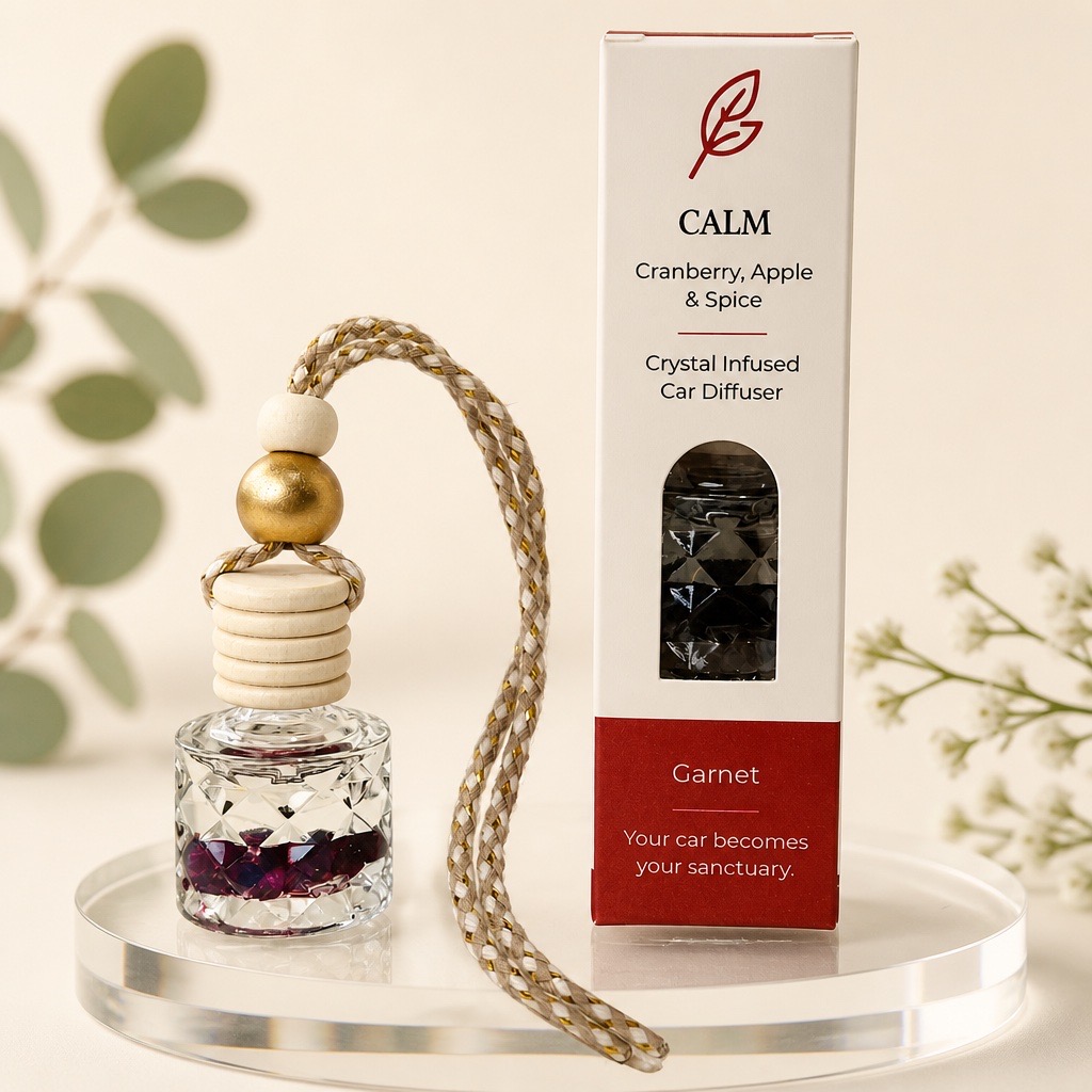 Crystal Infused Car Diffuser (Refillable)