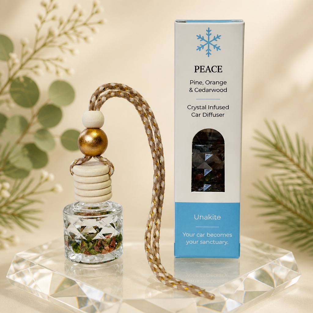 Crystal Infused Car Diffuser (Refillable)