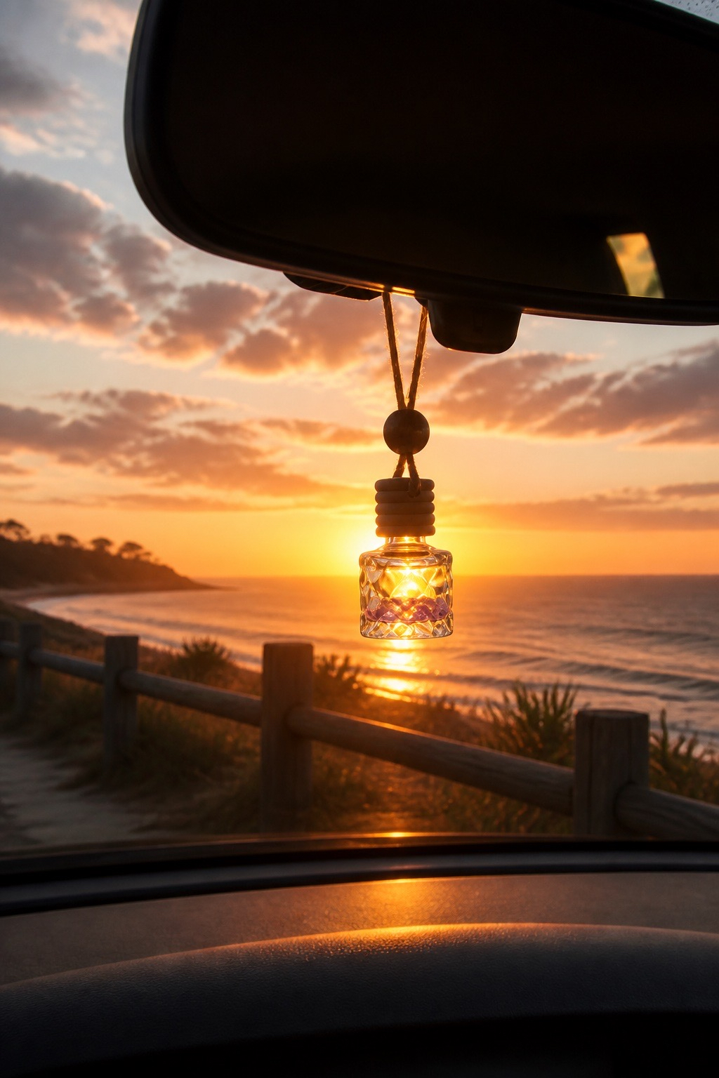 Crystal Infused Car Diffuser (Refillable)
