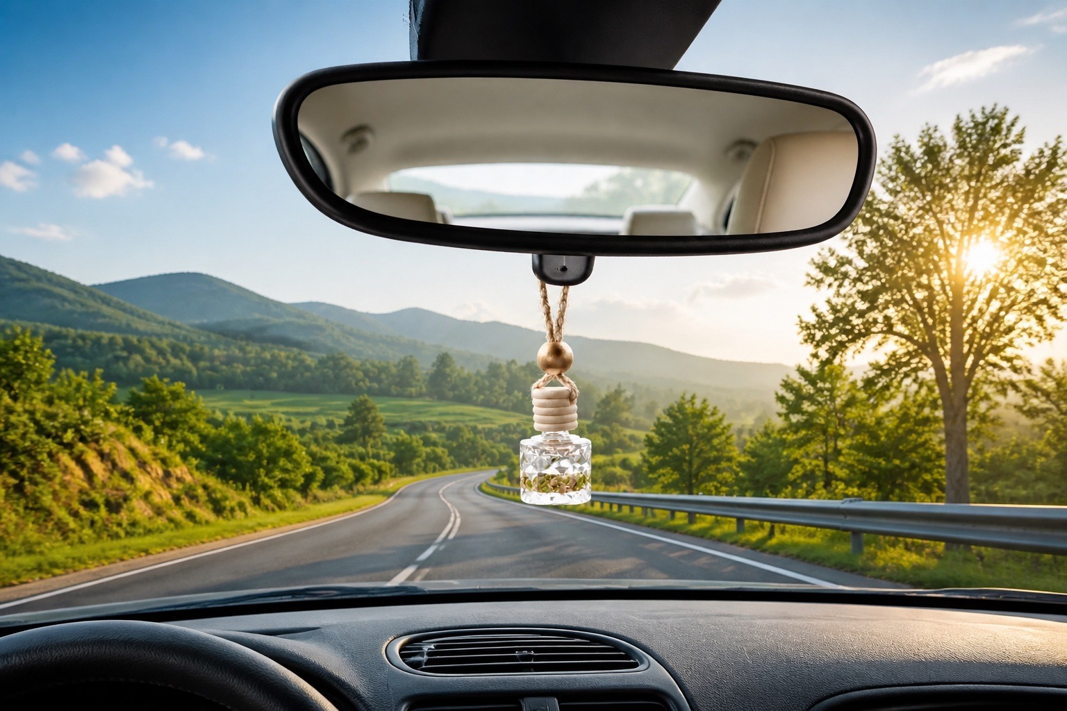 Crystal Infused Car Diffuser (Refillable)